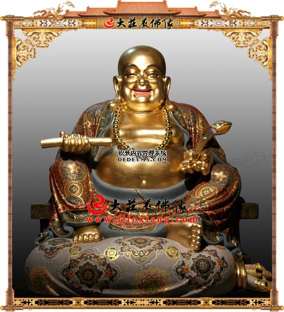 铜雕贴金弥勒佛