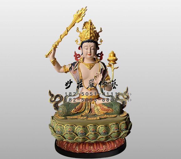 孺童文殊菩萨雕塑