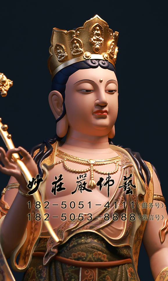 普贤菩萨侧面近照实拍图