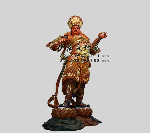 西方广目天王塑像 西方广目天王雕塑