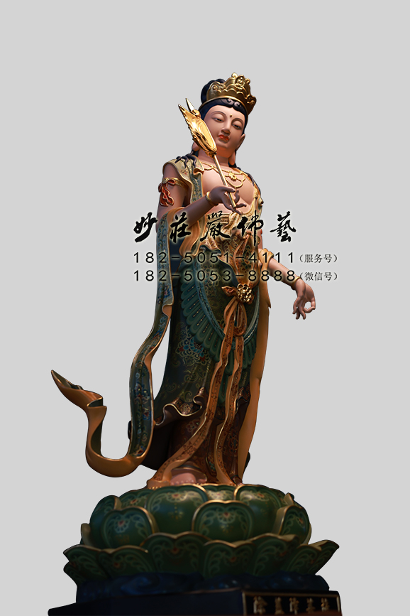 除盖障菩萨塑像 除盖障菩萨侧面照