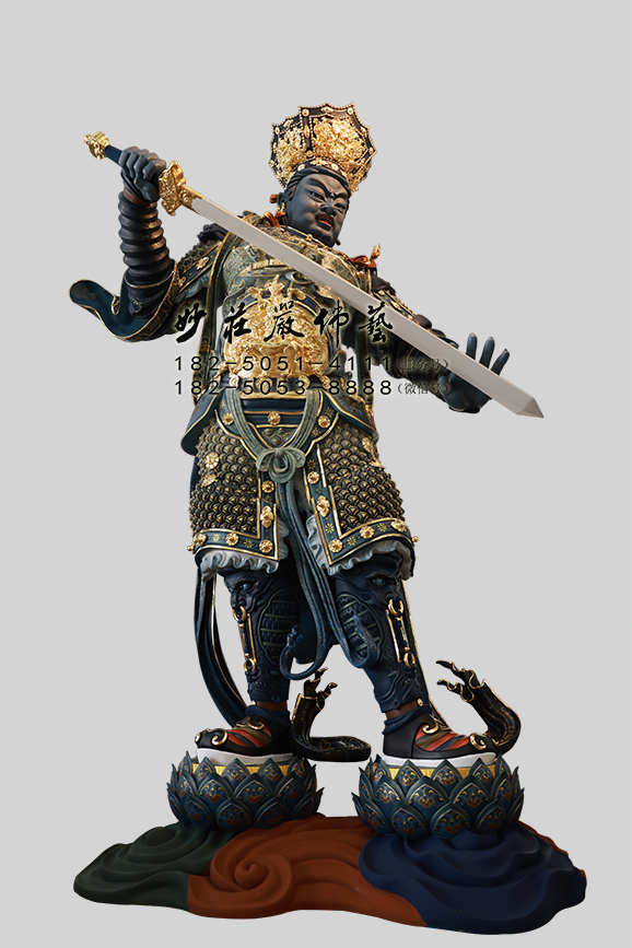 增长天王侧面照