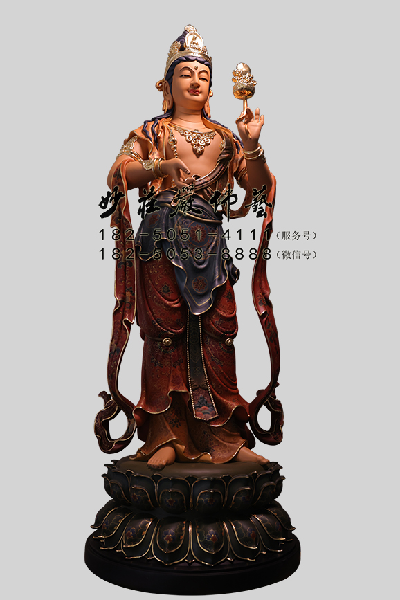 月光菩萨左侧照 月光菩萨侧面照