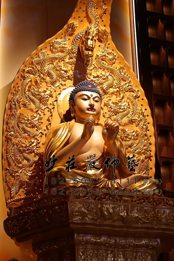 尸弃佛侧面照 尸弃佛塑像左侧照