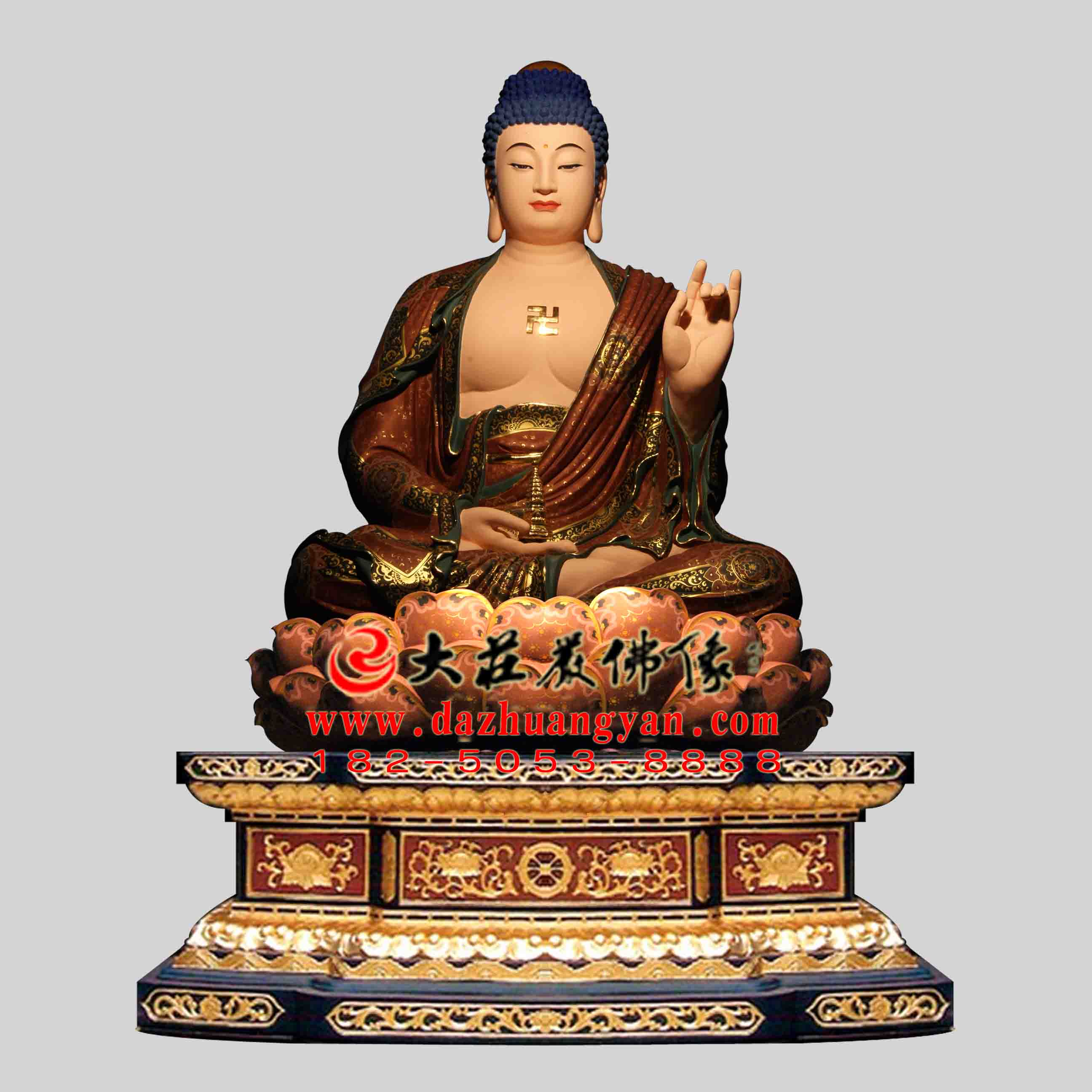 药师佛彩绘像