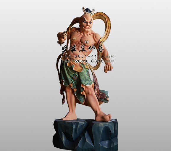 哼将彩绘神像