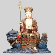 地藏王菩萨彩绘塑像